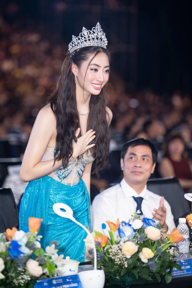 Minh Hằng tái xuất, ngồi ghế nóng Miss World VietNam sau đám cưới